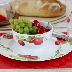 Reston Lloyd Ltd. 6pc Melamine Bowl Set, Harvest Apples CALYPSO BASICS