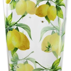 Calypso Basics Fresh Lemons, Acrylic Drinkware, 19oz Ice Tea Glass, Set Of 6