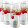 Calypso Basics Harvest Apples, Acrylic Drinkware, 19oz Ice Tea Glass, Set Of 6