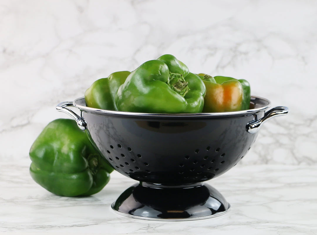 Calypso Basics Powder Coated Colanders, Various Sizes, Black 11 Calypso Basics Powder Coated Colanders, Various Sizes, Black