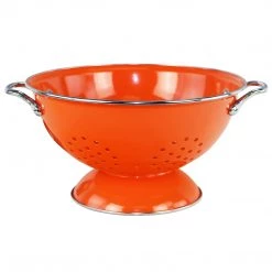 Calypso Basics Powder Coated Colanders, Various Sizes, Orange