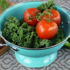 Reston Lloyd Powder Coated Colanders, Various Sizes, Turquoise