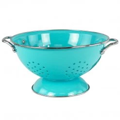 Reston Lloyd Powder Coated Colanders, Various Sizes, Turquoise