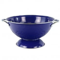 Calypso Basics Powder Coated Colanders, Various Sizes, Indigo
