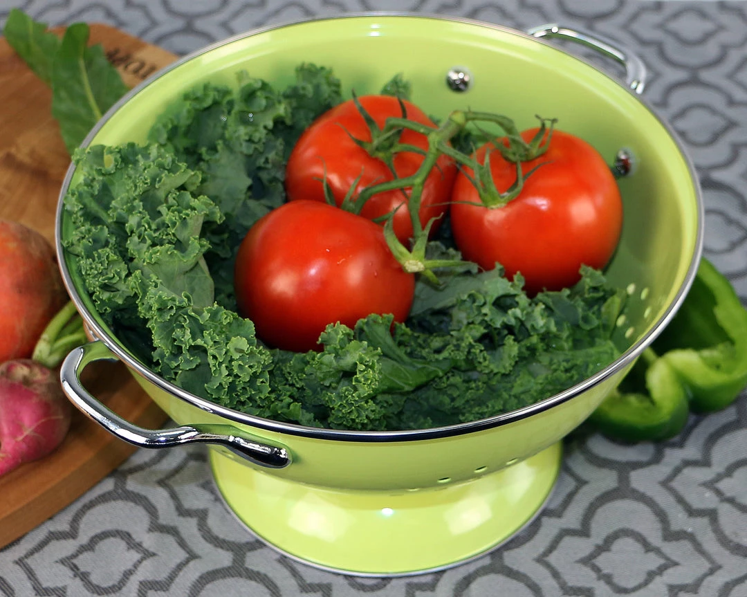 Calypso Basics Powder Coated Colanders, Various Sizes, Lime 8 Calypso Basics Powder Coated Colanders, Various Sizes, Lime