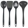 Reston Lloyd Ltd. 4pc Melamine Utensil Set, Charcoal CALYPSO BASICS