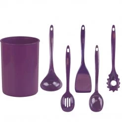 Calypso Basics 6pc Utensil Set, Plum