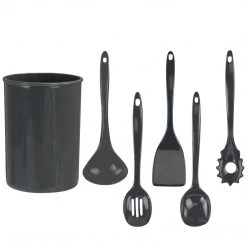 Calypso Basics 6pc Utensil Set, Charcoal