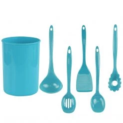 Calypso Basics 6pc Utensil Set, Turquoise