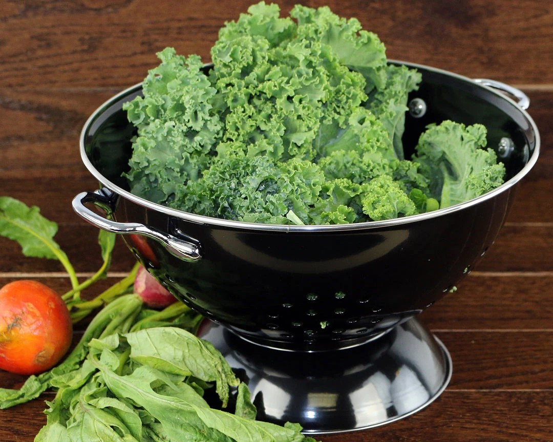 Calypso Basics Powder Coated Colanders, Various Sizes, Black 5 Calypso Basics Powder Coated Colanders, Various Sizes, Black