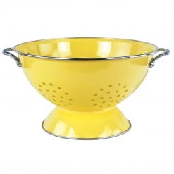 Calypso Basics Powder Coated Colanders, Various Sizes, Lemon