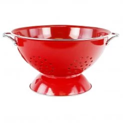 Calypso Basics Powder Coated Colanders, Various Sizes, Red