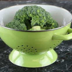 Reston Lloyd Ltd. Lime Enamel Colander, Multiple Sizes