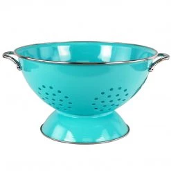 Reston Lloyd Powder Coated Colanders, Various Sizes, Turquoise