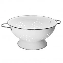 Calypso Basics Powder Coated Colanders, Various Sizes, White