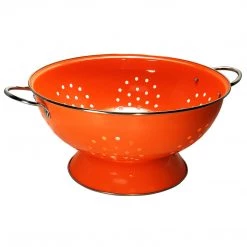 Calypso Basics Powder Coated Colanders, Various Sizes, Orange