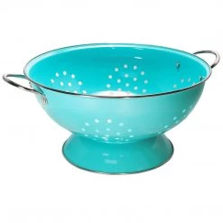 Reston Lloyd Powder Coated Colanders, Various Sizes, Turquoise