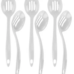 Reston Lloyd Ltd. Melamine Slotted Spoon, White CALYPSO BASICS