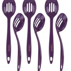 Reston Lloyd Ltd. Melamine Slotted Spoon, Plum CALYPSO BASICS