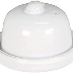 Reston Lloyd Models Terra Cotta, Garlic Baker, White