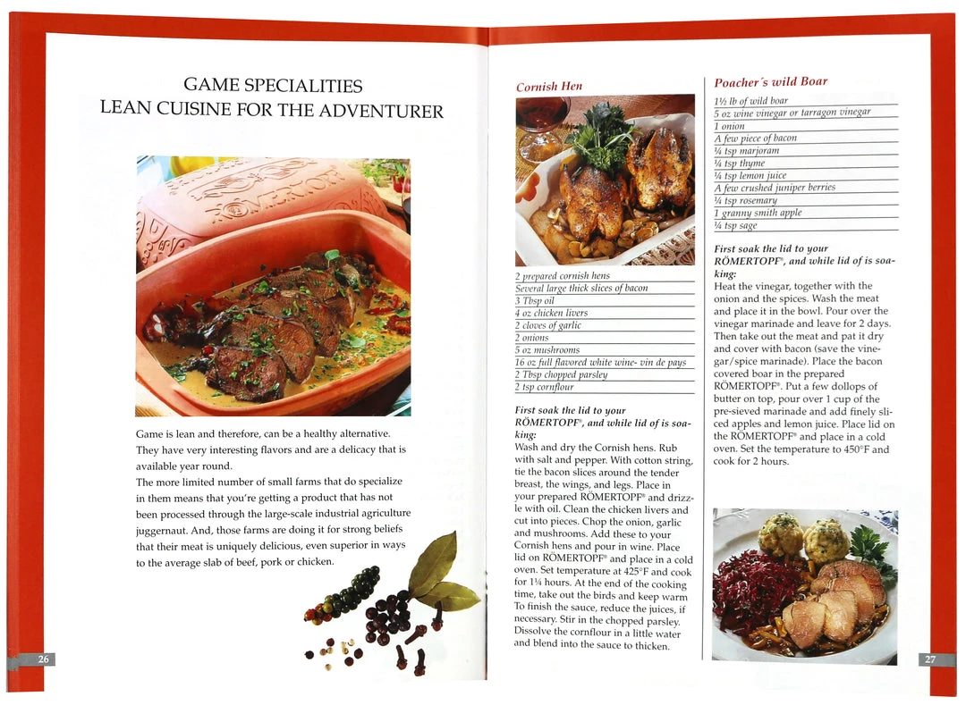 Römertopf® Romertopf Classic Cookbook 8 Römertopf® Romertopf Classic Cookbook