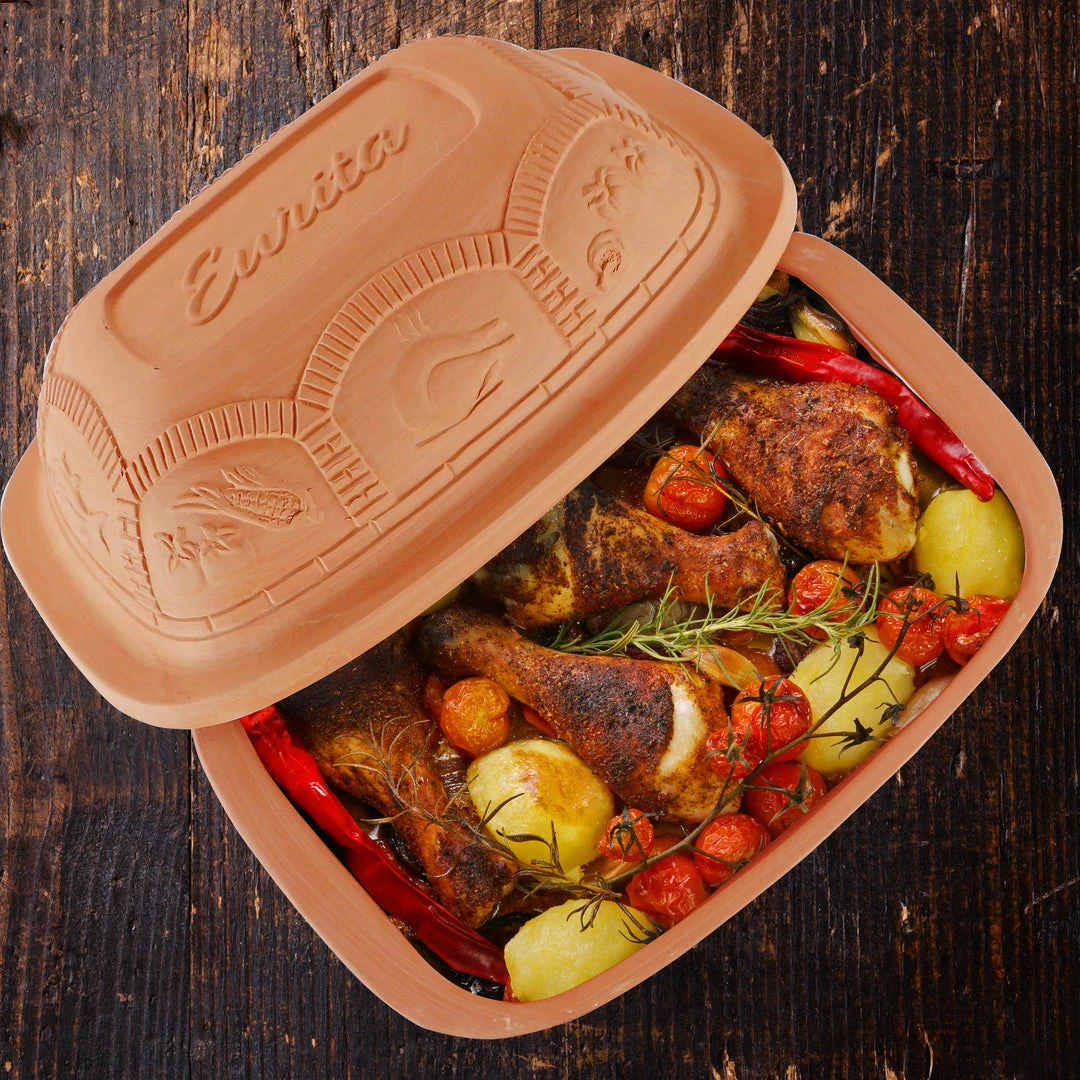 Reston Lloyd Eurita Clay Roaster, 3 Quarts 9 Reston Lloyd Eurita Clay Roaster, 3 Quarts