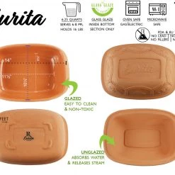 Reston Lloyd Eurita Clay Roaster, 6.25 Quarts