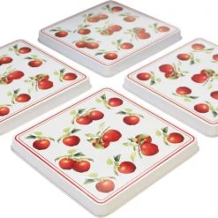 Reston Lloyd Ltd. Calypso Basics By Reston Lloyd, Square Tin Burner Cover, Heirloom Apple