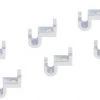 MAWA MAWA HANGERS Add-a Hanger Clips, Clear, Set Of 6