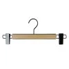 Reston Lloyd Bi-Color Classic 45 Hanger With Pant Bar Clips, Black Hook