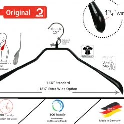 MAWA MAWA HANGERS BodyForm, 42-L, Hanger, Black 10 MAWA MAWA HANGERS BodyForm, 42-L, Hanger, Black