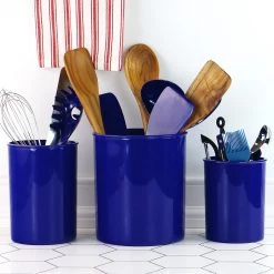 Calypso Basics X-Large Plastic Utensil Holder, Indigo