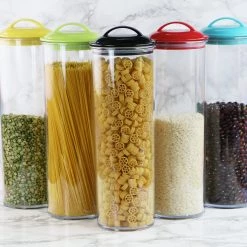 Reston Lloyd Ltd. Acrylic Spaghetti Canister, Orange