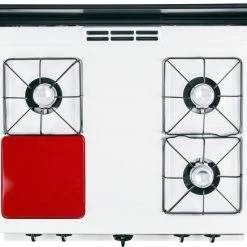 Reston Lloyd Ltd. Calypso Basics By Reston Lloyd, Square Tin Burner Cover, Red