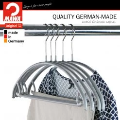 MAWA Euro, 42-U, Pant Bar/Skirt Hook Hanger, Silver