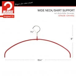 MAWA MAWA HANGERS Euro Ultra Thin, 40-PT, Hanger, Red