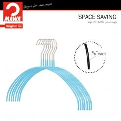 MAWA MAWA HANGERS Euro Ultra Thin, 40-PT, Hanger, Blue