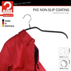 MAWA Silhouette, 36-F, Narrow Hanger, Black