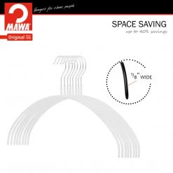 MAWA Euro Ultra Thin, 40-PT, Hanger, White