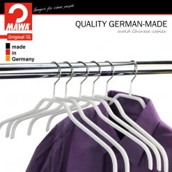 MAWA Silhouette, 36-F, Narrow Hanger, White