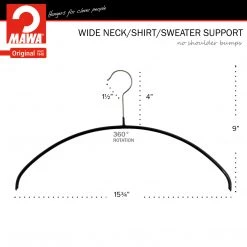MAWA MAWA HANGERS Euro, 40-P, Hanger, Black
