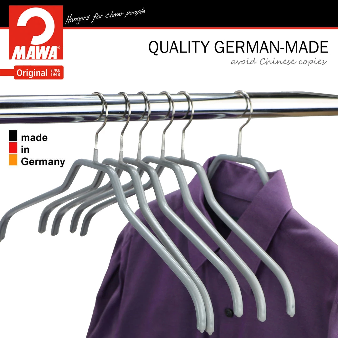 MAWA MAWA HANGERS Silhouette Extra Wide, 45-F, Hanger, Silver 6 MAWA MAWA HANGERS Silhouette Extra Wide, 45-F, Hanger, Silver