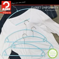MAWA Euro Ultra Thin, 42-PTU, Pant Bar/Skirt Hook Hanger, Blue MAWA HANGERS 15 MAWA Euro Ultra Thin, 42-PTU, Pant Bar/Skirt Hook Hanger, Blue MAWA HANGERS