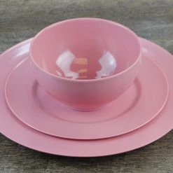 Reston Lloyd Ltd. 6pc Melamine Dinner Plate Set, Pink CALYPSO BASICS
