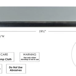 Reston Lloyd Ltd. Calypso Basics By Reston Lloyd, Rectangular Tin Burner Cover, Almond