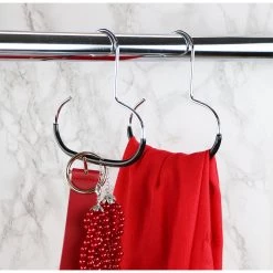 MAWA MAWA HANGERS Semi Round Scarf Hook, G-1, Red