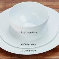 Reston Lloyd Ltd. 6pc Melamine Salad Plate Set, White