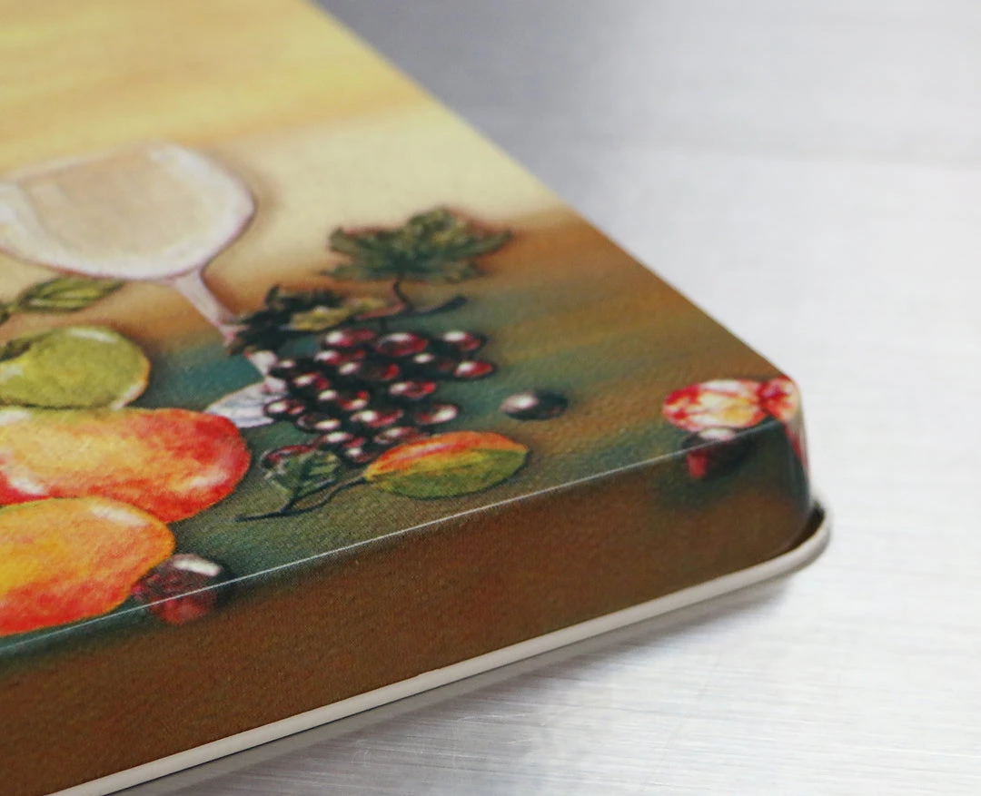 Reston Lloyd Ltd. CALYPSO BASICS Square Tin Burner Cover, Wine & Vine 5 Reston Lloyd Ltd. CALYPSO BASICS Square Tin Burner Cover, Wine & Vine