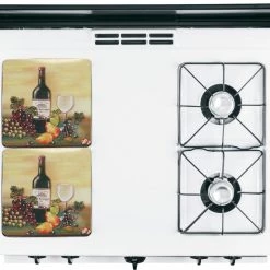 Reston Lloyd Ltd. CALYPSO BASICS Square Tin Burner Cover, Wine & Vine