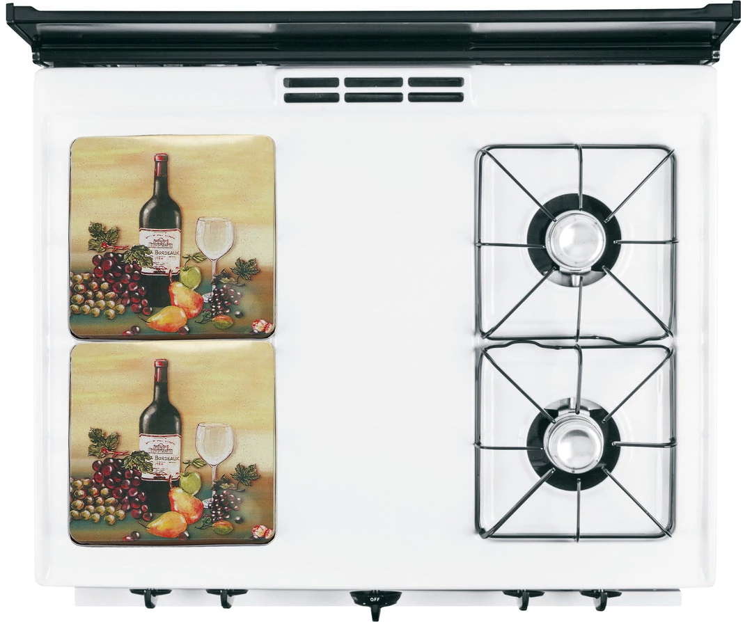 Reston Lloyd Ltd. CALYPSO BASICS Square Tin Burner Cover, Wine & Vine 4 Reston Lloyd Ltd. CALYPSO BASICS Square Tin Burner Cover, Wine & Vine